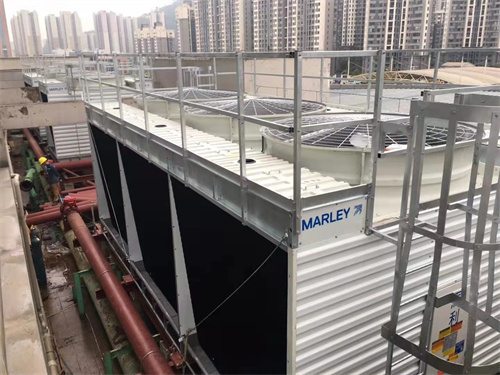 簡析圓形逆流式玻璃鋼冷卻塔的布局特征,圓形逆流式冷卻塔